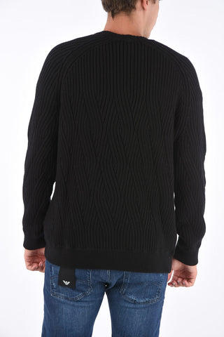 ARMANI EXCHANGE ribbed crewneck sweater