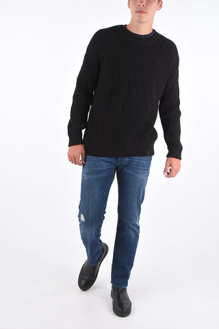 ARMANI EXCHANGE ribbed crewneck sweater