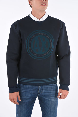 ARMANI EXCHANGE printed crewneck sweatshirt