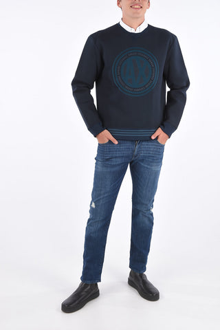 ARMANI EXCHANGE printed crewneck sweatshirt