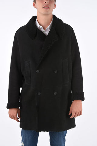 EMPORIO Mutton Shearling Two Pocket Coat 