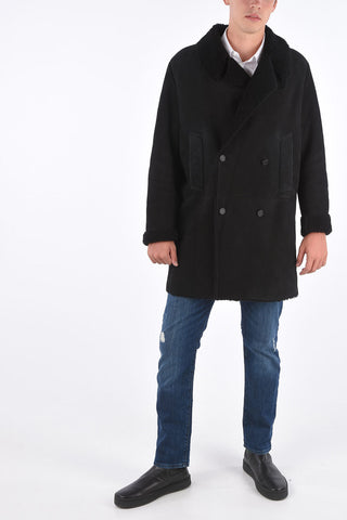 EMPORIO Mutton Shearling Two Pocket Coat 