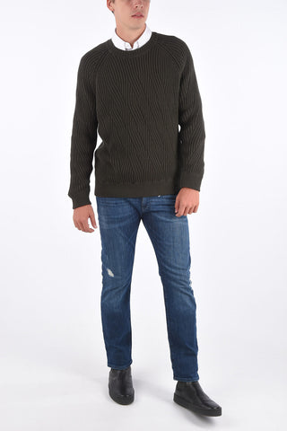ARMANI EXCHANGE ribbed crewneck sweater