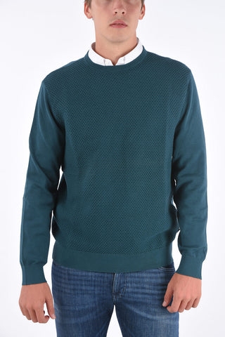ARMANI EXCHANGE honeycomb crewneck sweater