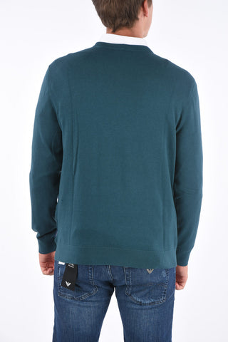 ARMANI EXCHANGE honeycomb crewneck sweater