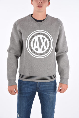 ARMANI EXCHANGE printed crewneck sweatshirt