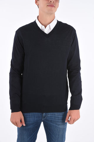 ARMANI EXCHANGE maglia scollo a v in cotone