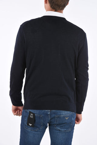 ARMANI EXCHANGE cotton v-neck sweater