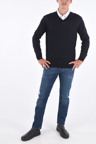 ARMANI EXCHANGE cotton v-neck sweater