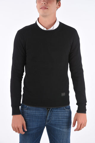 ARMANI EXCHANGE embroidered crewneck sweater
