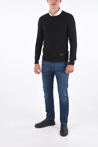 ARMANI EXCHANGE embroidered crewneck sweater