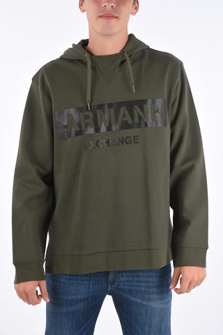 ARMANI EXCHANGE printed hoodie sweatshirt