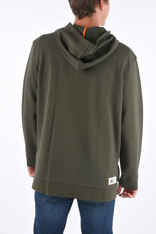 ARMANI EXCHANGE printed hoodie sweatshirt