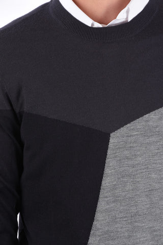 ARMANI EXCHANGE virgin wool crewneck sweater