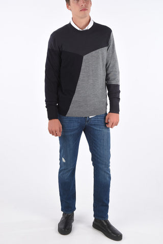 ARMANI EXCHANGE virgin wool crewneck sweater