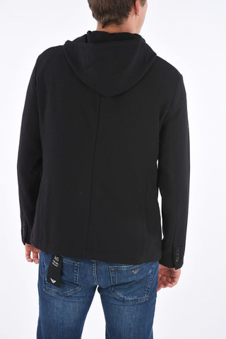 EMPORIO Quilted Hooded Blazer