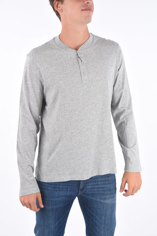 ARMANI EXCHANGE T-shirt henley a manica lunga