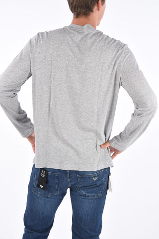 ARMANI EXCHANGE T-shirt henley a manica lunga