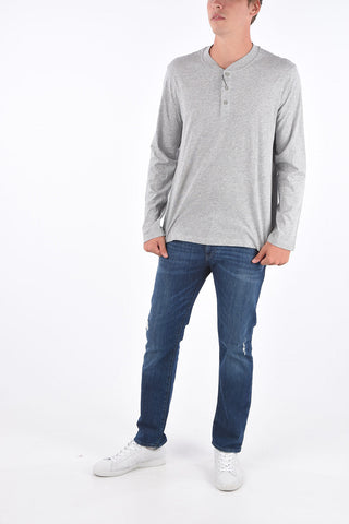 ARMANI EXCHANGE T-shirt henley a manica lunga