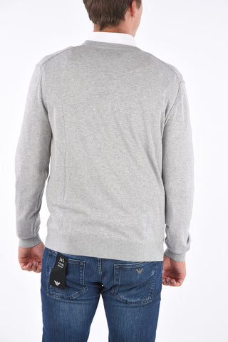 ARMANI EXCHANGE cotton v-neck sweater