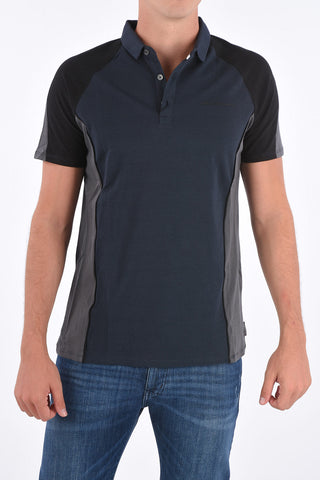 ARMANI EXCHANGE piquè cotton 3 button polo shirt