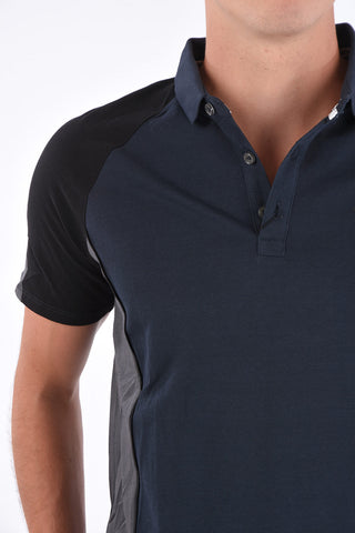 ARMANI EXCHANGE piquè cotton 3 button polo shirt