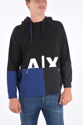 ARMANI EXCHANGE printed hoodie sweatshirt