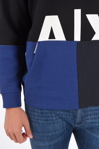 ARMANI EXCHANGE printed hoodie sweatshirt