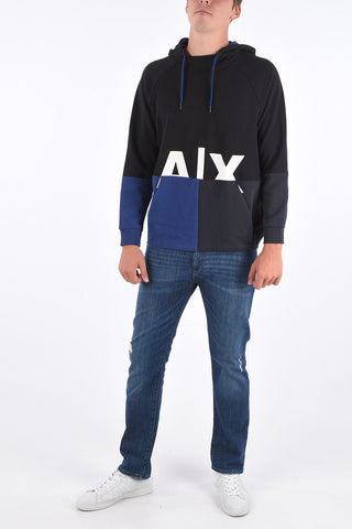 ARMANI EXCHANGE printed hoodie sweatshirt