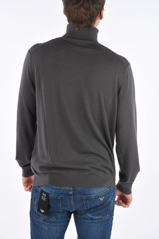 ARMANI EXCHANGE maglia a collo alto in lana vergine 