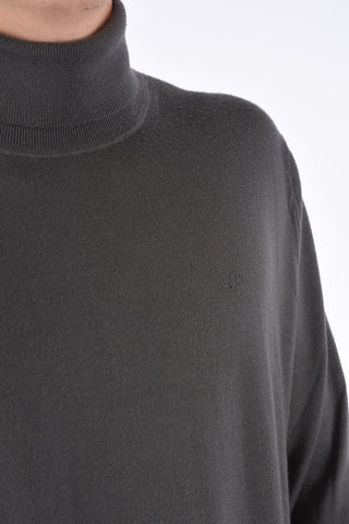 ARMANI EXCHANGE maglia a collo alto in lana vergine 