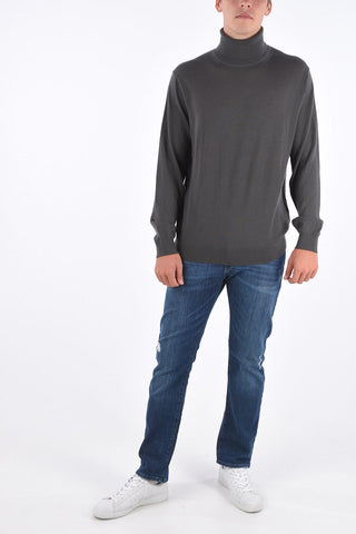 ARMANI EXCHANGE maglia a collo alto in lana vergine 