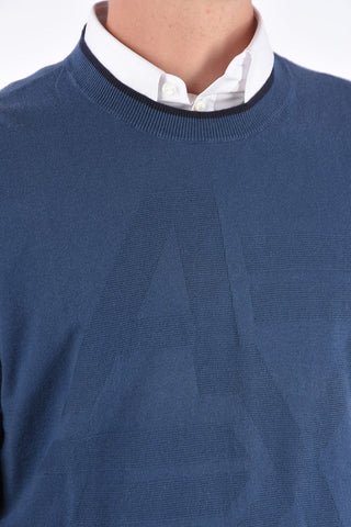 ARMANI EXCHANGE maglia girocollo con ricamo