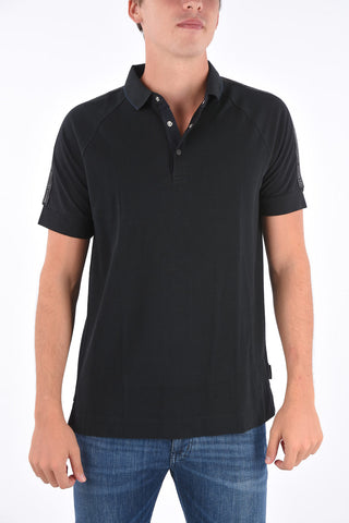 ARMANI EXCHANGE piquè cotton 3 button polo shirt