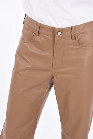 Leather High Waist 5 Pocket Pants