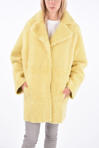 Shearling Reversible Snap Button Coat