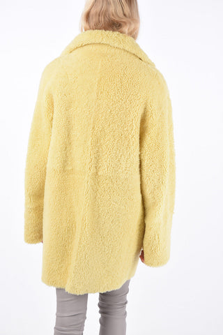 Shearling Reversible Snap Button Coat