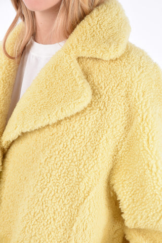 Shearling Reversible Snap Button Coat