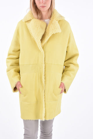 Shearling Reversible Snap Button Coat