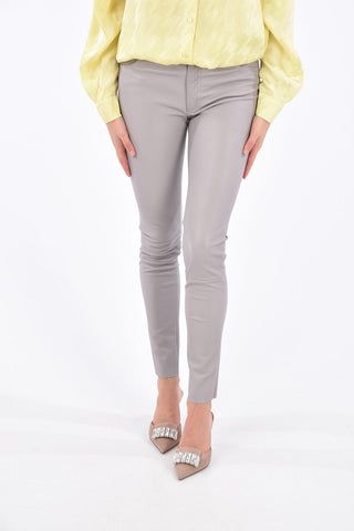 Leather 5 Pocket Skinny Fit Pants