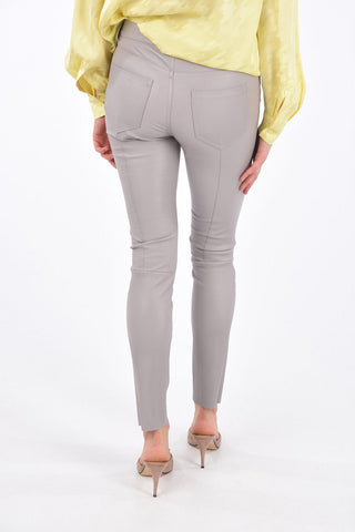 Leather 5 Pocket Skinny Fit Pants