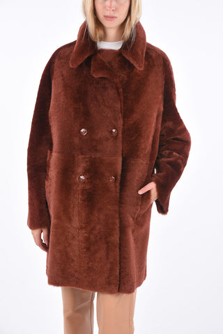 Shearling Jetted Pocket Reversible Coat