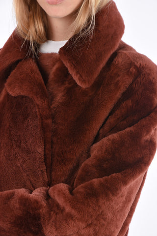 Shearling Jetted Pocket Reversible Coat