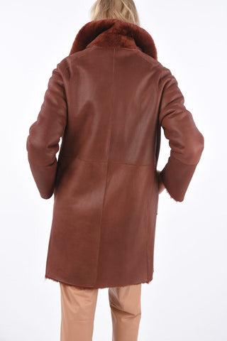 Shearling Jetted Pocket Reversible Coat