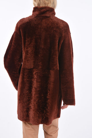 Shearling Reversible Hidden Closure Coat