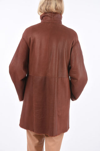 Shearling Reversible Hidden Closure Coat