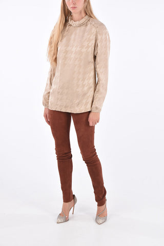 Houndstooth Blouse