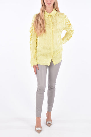 Maxi Houndstooth Layered Sleeve Shirt