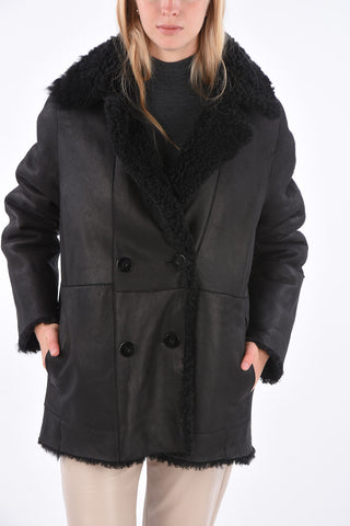 Bouclé Shearling Reversible Cropped Coat