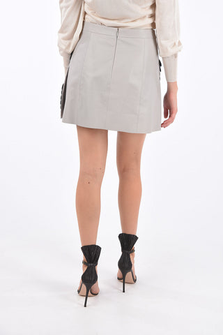 Leather Mini-Skirt with Sequins